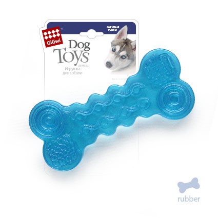 Резиновая косточка GiGwi 13 см Игрушка для собак - косточка из плотной резины, 13 см.