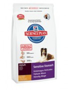 Hill's Science Plan™ Canine Adult Sensitive Stomach сухой корм для взрослых собак с чувствительным пищеварением с курицей, рисом и яйцом