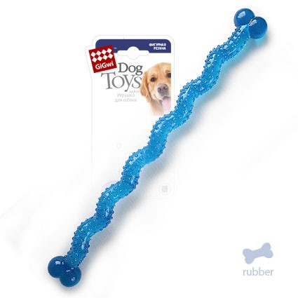 Длинная резиновая косточка GiGwi 48 см Игрушка для собак - длинная косточка из плотной резины, 48 см.