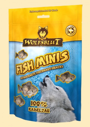 Wolfsblut Fish Minis Kabeljau рыбный снек с треской 150 г ​Натуральное лакомство, обогащённое комплексом витаминов. Способствует очищению зубов от налёта. Подходят для поощрения при дрессировке.