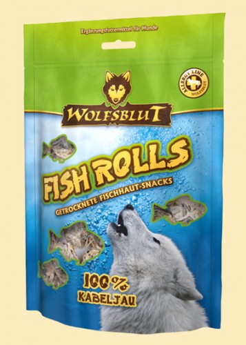 Wolfsblut Fish Rolls Kabeljau рыбный снек роллы с треской 150 г ​Натуральное лакомство, обогащённое комплексом витаминов. Способствует очищению зубов от налёта. Подходят для поощрения при дрессировке.