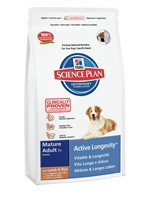 Hill&#039;s Science Plan™ Canine Mature Adult 7+ Active Longevity™ сухой корм для пожилых собак всех пород с ягнёнком и рисом 