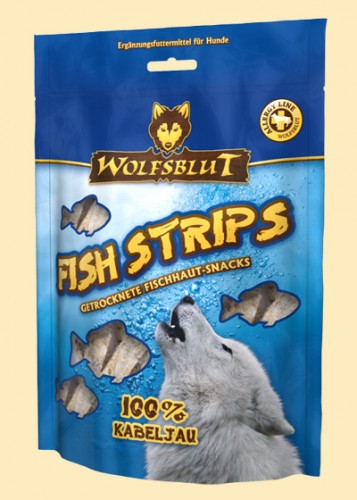 Wolfsblut Fish Strips Kabeljau рыбный снек полоски с треской 150 г ​Натуральное лакомство, обогащённое комплексом витаминов. Способствует очищению зубов от налёта. Подходят для поощрения при дрессировке.
