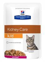 Hill&#039;s Prescription Diet™ k/d™ Kidney Care Beef диета для кошек с заболеваниями почек с говядиной 