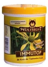 Wolfsblut Immutop пищевая добавка с топинамбуром 500 г Пищевая добавка для собак, кошек и лошадей. Натуральный иммунопротектор. 