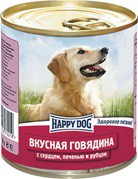 Happy Dog консервы с говядиной, сердцем, печенью и рубцом для взрослых собак всех пород