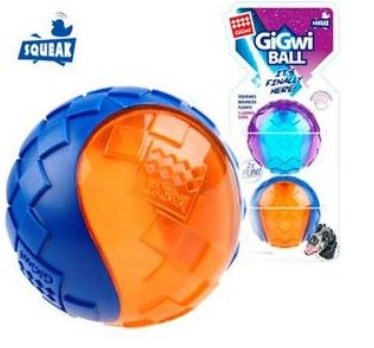GiGwi G-ball 2 мяча с пищалкой 6 см Рельефные мячики с пищалками внутри. Очень прочные, очищают зубы от налёта.