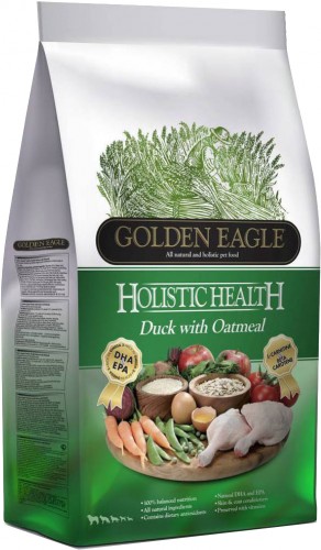Golden Eagle Holistic Duck&amp;Oatmeal 22/13 сухой корм с уткой и овсянкой Холистический корм для взрослых собак с уткой и овсянкой.