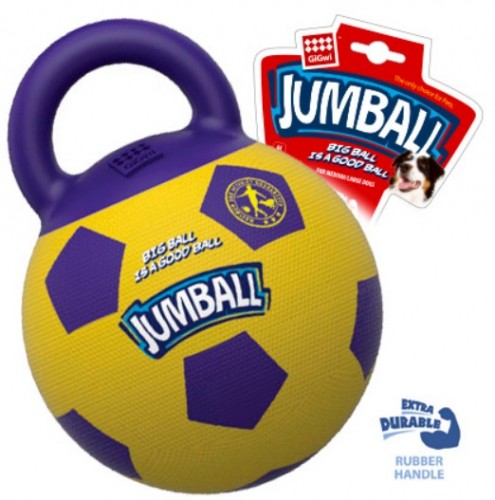 Игрушка GiGwi Джамболл 26 см в ассортименте Мяч из резины, прочный. Есть клапан для подкачивания мяча.