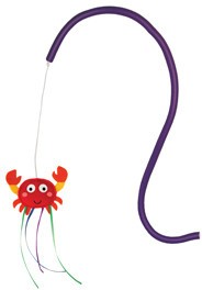 Kong игрушка-дразнилка с гибким креплением для кошек Connects Гибкое крепление позволяет прицепить игрушку к любой поверхности. Наполнена кошачьей мятой. 