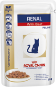 Royal Canin Renal с говядиной для кошек с почечной недостаточностью