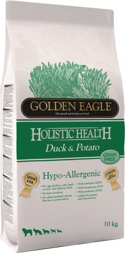 Golden Eagle Hypo-Allergenic Duck&amp;Potato 26/12 сухой корм с уткой и картофелем Гипоаллергенный корм для взрослых собак с уткой и картофелем.
