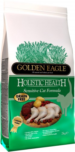 Golden Eagle Holistic Sensitive Cat 43/19 сухой корм для кошек с чувствительным пищеварением Холистический корм с курицей для кошек всех пород с чувствительным пищеварением.