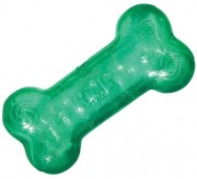 Kong игрушка для собак Squezz Crackle хрустящая косточка средняя 15х4 см
