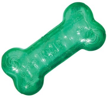 Kong игрушка для собак Squezz Crackle хрустящая косточка средняя 15х4 см Игрушка высокой прочности. 