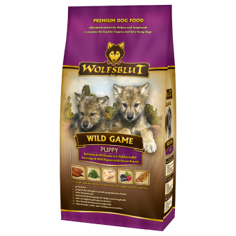 Wolfsblut Wild Game Puppy сухой корм для щенков Дикая игра Беззерновой сухой корм супер-премиум класса для щенков всех пород, с дикой птицей и бататом. Гипоаллергенный.