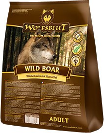 Wolfsblut Wild Boar сухой корм для собак Дикий кабан Беззерновой сухой корм супер-премиум класса для взрослых собак всех пород, с кабаном, буйволом и бататом. Гипоаллергенный, со средним содержанием белка и жира.