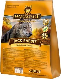 Wolfsblut Jack Rabbit сухой корм для собак Кролик Беззерновой сухой корм супер-премиум класса для взрослых собак всех пород c кроликом. Гипоаллергенный, с высоким содержанием белка и жира.