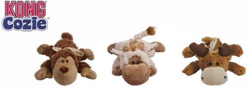 Kong игрушка для собак Кози Натура обезьянка, барашек, лось, плюш, маленькие 13 см Изготовлена из двух слоев нетоксичного текстиля, имеет двойной шов. С пищалкой.