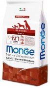 Monge Dog Speciality сухой корм для собак всех пород с ягнёнком, рисом и картофелем