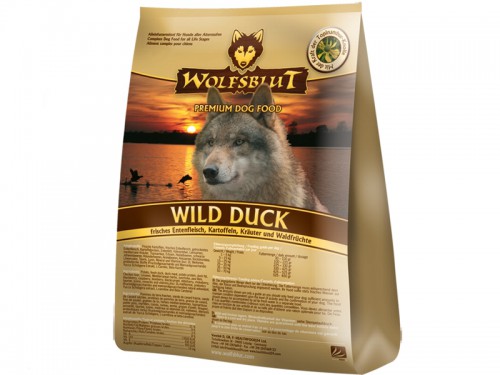 Wolfsblut Wild Duck Adult сухой корм для собак Дикая утка Беззерновой сухой корм супер-премиум класса для взрослых собак всех пород, с мясом дикой утки. Гипоаллергенный, с пониженным содержанием белка и жира.
