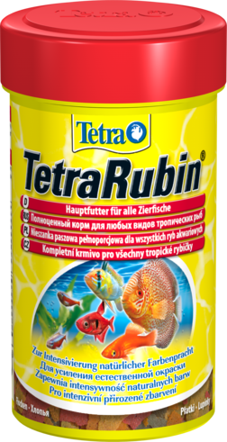 Tetra Rubin корм для усиления окраски рыб хлопья Содержит натуральные усилители естественной окраски рыб.