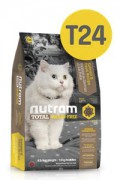 Nutram T24 Cat Salmon & Trout беззерновой сухой корм для взрослых кошек с лососем и форелью