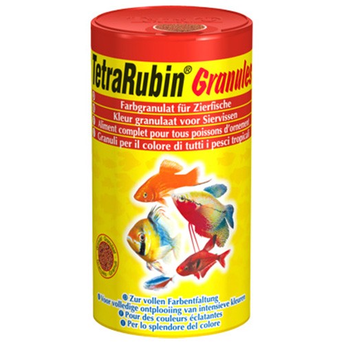 Tetra Rubin Granules корм для усиления окраски рыб гранулы Содержит натуральные усилители естественной окраски рыб.