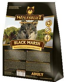 Wolfsblut Black Marsh Adult сухой корм для собак Чёрное болото Беззерновой сухой корм супер-премиум класса для взрослых собак всех пород, с мясом индийского буйвола, тыквой и бататом. Гипоаллергенный, с пониженным содержанием белка и жира.