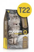 Nutram T22 Cat Turkey, Chicken & Duck беззерновой сухой корм для взрослых кошек с индейкой, курицей и уткой