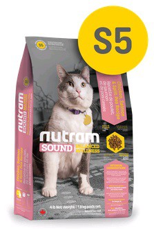Nutram S5 Sound Adult Cat сухой корм для взрослых кошек с курицей Цельный (холистик) сухой корм для взрослых кошек всех пород, с курицей.