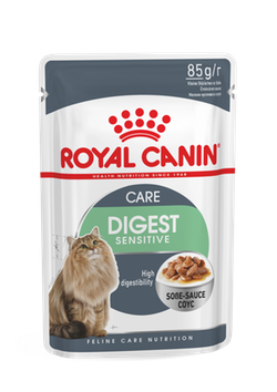 Royal Canin Digest Sensitive влажный корм для кошек с чувствительным пищеварением Консервированный корм супер-премиум класса для взрослых кошек всех пород с чувствительным пищеварением.