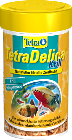 Tetra Fresh Delica Krill сублимированный криль В составе 100% криля, высушенного замораживанием.