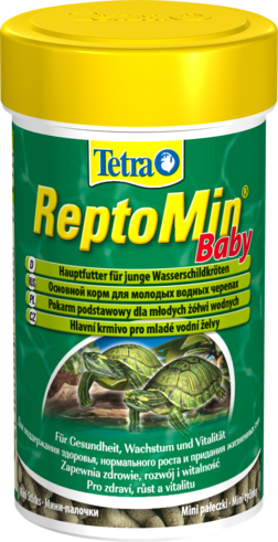 Tetra Repto Min Baby корм для молоди черепах мини-палочки Повседневный корм в виде мини-палочек для здорового роста молоди черепах.