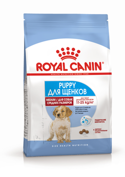 Royal Canin Medium Puppy сухой корм для щенков средних пород до 12-ти месяцев 