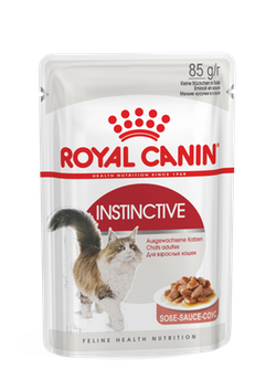 Royal Canin Instinctive влажный корм для взрослых кошек Консервированный корм супер-премиум класса для взрослых кошек всех пород, кусочки в соусе.