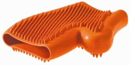 Hunter Smart резиновая перчатка для вычесывания шерсти оранжевая Удаляет отмершую шерсть, массирует кожу.Двусторонняя рабочая поверхность позволяет работать как левой, так и правой рукой. 