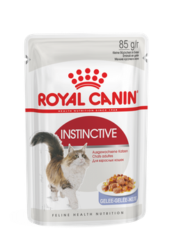 Royal Canin Instinctive влажный корм для взрослых кошек, кусочки в желе Консервированный корм супер-премиум класса для взрослых кошек всех пород, кусочки в желе.
