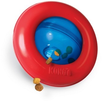 Kong игрушка интерактивная под лакомства Gyro 13 см малая Игрушка-головоломка для добывания вкусняшек!