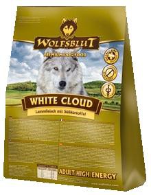Wolfsblut White Cloud Adult High Energy сухой корм для собак Белое облако Беззерновой сухой корм супер-премиум класса для взрослых собак всех пород, с ягнёнком и бататом. Гипоаллергенный, с высоким содержанием белка и жира.