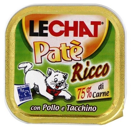 Lechat паштет для кошек с курицей и индейкой 100 г 