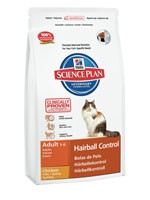 Hill&#039;s Science Plan™ Feline Adult Hairball Control Chicken сухой корм для кошек для выведения шерсти из ЖКТ 