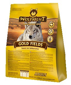Wolfsblut Gold Fields Adult сухой корм для собак Пустыня Беззерновой сухой корм супер-премиум класса для взрослых собак всех пород, с мясом страуса и верблюда. Гипоаллергенный, со средним содержанием белка и жира.