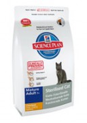 Hill's Science Plan™ Feline Mature Adult 7+ Sterilised Cat сухой корм для пожилых стерилизованных кошек 