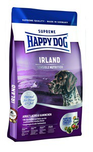 Happy Dog Supreme Sensible Irland сухой корм для взрослых собак средних и крупных пород Сухой гипоаллергенный корм с лососем и кроликом для взрослых собак средних и крупных пород.