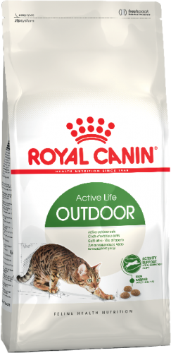 Royal Canin Outdoor сухой корм для активных кошек, бывающих на улице 