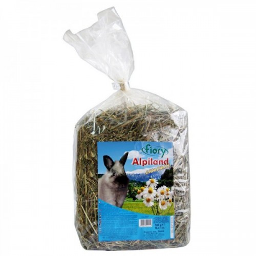 Fiory Fieno Alpiland Green сено для грызунов с ромашкой 500 гр 