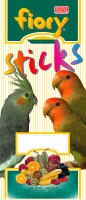 Fiory Sticks Палочки для средних попугаев с фруктами 120 гр 