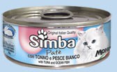 Simba Cat консервы для кошек с тунцом и океанической рыбой