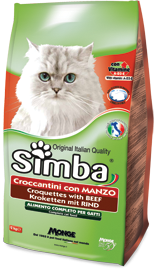 Simba Cat корм для кошек с говядиной Сухой корм премиум-класса для взрослых кошек всех пород, с говядиной.